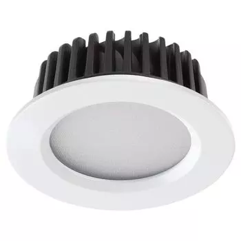 Встраиваемый светильник светодиодный IP44 Novotech Drum 357907