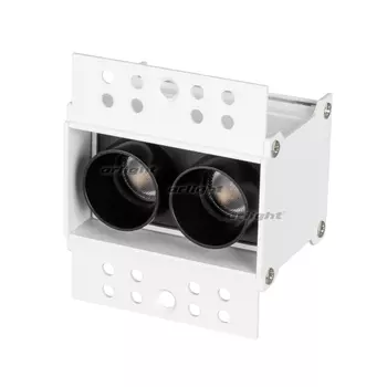 Светильник встраиваемый LED MS-ORIENT-BUILT-TRIMLESS-TC-S38x67-5W Warm3000 (WH-BK, 30 deg, 230V) (Arlight, IP20 Металл, 5 лет) 031923