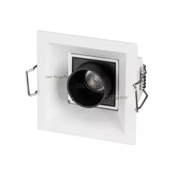 Светильник встраиваемый LED MS-ORIENT-BUILT-TURN-TC-S67x67-3W Warm3000 (WH-BK, 30 deg, 230V) (Arlight, IP20 Металл, 5 лет) 031927