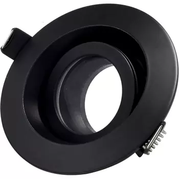 Встраиваемый светильник круглый ST Luce ST255.408.01 Черный GU10 1*50W IP65