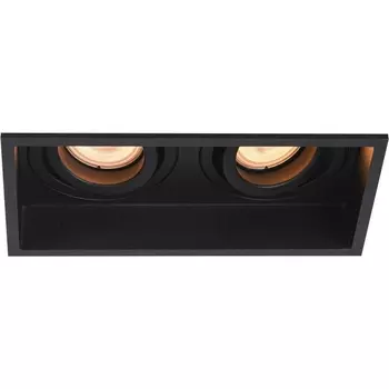 Встраиваемый светильник ST Luce ST261.418.02 Черный GU10 2*50W 220V