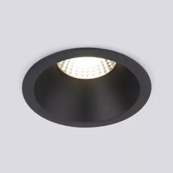 Встраиваемый светильник круглый светодиодный 15266/LED Elektrostandard 7W 4200K черный