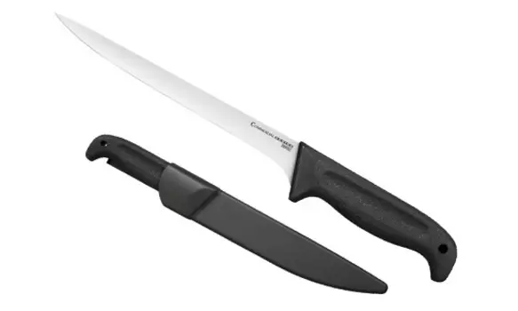 Кухонный филейный нож Cold Steel Fillet Knife, сталь 1.4116, рукоять Kray-Ex, черный