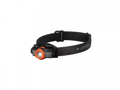 Фонарь светодиодный налобный LED Lenser MH3, черно-оранжевый, 200 лм, 1-АА