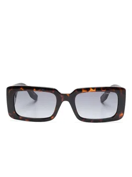 Солнцезащитные очки в прямоугольной оправе Marc Jacobs Eyewear, коричневый