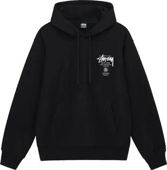 Худи Stussy World Tour Hoodie 'Black', черный