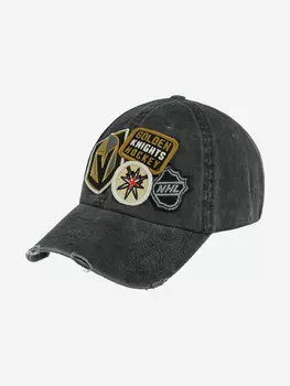 Бейсболка AMERICAN NEEDLE 43912A-VGK Vegas Golden Knights Iconic NHL (черный), Черный