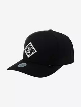 Бейсболка DJINNS 6P TrueFit Fine Herringbone (черный), Черный