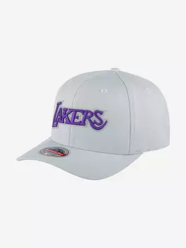 Бейсболка MITCHELL NESS 6HSSMM19487-LALGREY Los Angeles Lakers NBA (серый), Серый