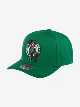 Бейсболка MITCHELL NESS HHSS3257-BCEYYPPPGREN Boston Celtics NBA (зеленый), Зеленый