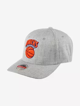 Бейсболка MITCHELL NESS HHSS3273-NYKYYPPPGYHT New York Knicks NBA (серый), Серый