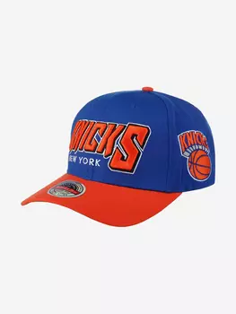 Бейсболка MITCHELL NESS HHSS4781-NYKYYPPPBLUE New York Knicks MLB (синий), Синий