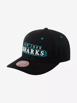 Бейсболка MITCHELL NESS HHSS5372-SJSYYPPPBLCK San Jose Sharks NHL (черный), Черный