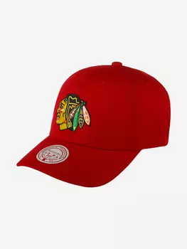 Бейсболка MITCHELL NESS HLUX5369-CBHYYPPPRED1 Chicago Blackhawks NHL (красный), Красный