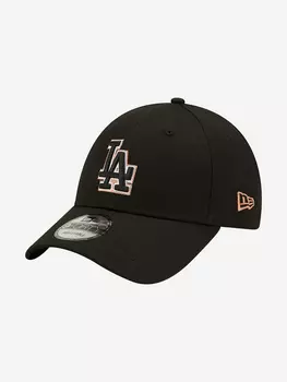 Бейсболка мужская New Era 9Forty MLB Los Angeles Dodgers, Черный, размер Без размера