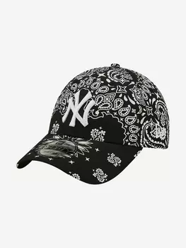 Бейсболка мужская New Era 9Forty MLB New York Yankees, Черный, размер Без размера