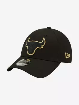 Бейсболка мужская New Era 9Forty NBA Chicago Bulls, Черный, размер Без размера
