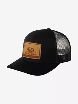 Бейсболка AMERICAN NEEDLE 22006A-CA California Twill Valin Leather (черный), Черный