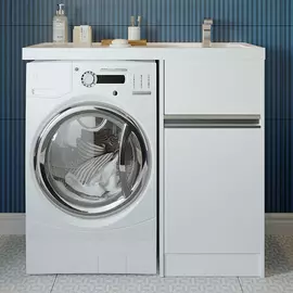 Тумба с раковиной AQUATON Лондри 105 R, под стиральную машину
