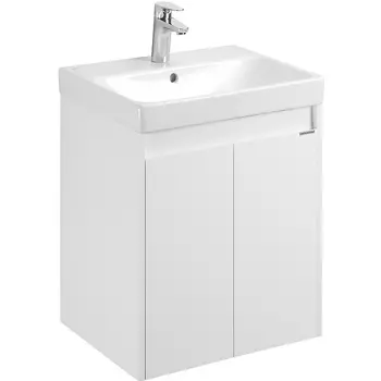 Тумба с раковиной Aquaton Сканди Doors 55 белый