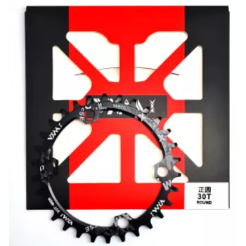 Звезда велосипедная VXW NARROW/WIDE, 96sBCD, 30T, AL7075, черный, ZTB21188