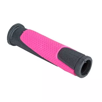 Грипсы велосипедные HORST H305 резиновые, 130 мм, черно-розовые, 00-170470