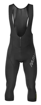 Велорейтузы с лямками MAVIC Cosmic Elite Thermo Bib Knicker 3/4, черный, 382151, 2019
