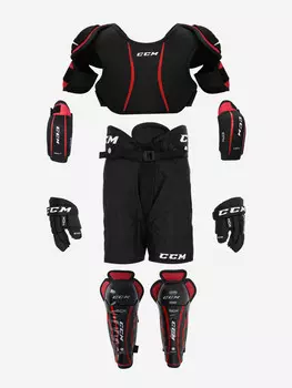 Набор защиты хоккейный детский CCM Starter Kit YTH, Черный