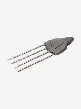 Наконечник Salvimar Speed 4 Mustad, четырехзубый, Серый