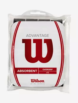 Намотка верхняя Wilson Advantage Overgrip BK 12PK, Белый