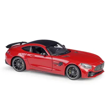1/24 Welly Mercedes Benz AMG GT R, модель спортивного автомобиля из сплава, литье под давлением, металлическая игрушка, гоночный автомобиль, модель автомобиля, моделирование, детские подарки 1/24-19.5x8.3x5.5cm зелёный