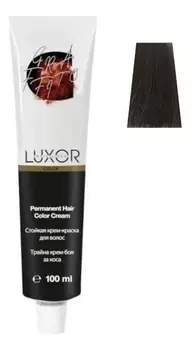 Стойкая крем-краска для волос с протеинами пшеницы Luxor Color Permanent Hair Color Cream 100мл: 5.70 Светлый коричневый интенсивный шоколадный для седины
