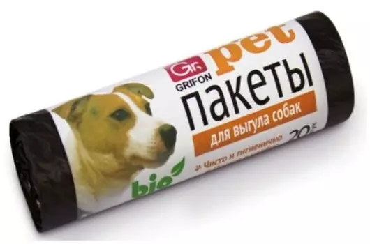 Пакеты для выгула собак грифон 20шт 25*40см 301-012/1