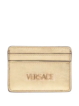 Металлический кардхолдер с тисненым логотипом VERSACE, золотой
