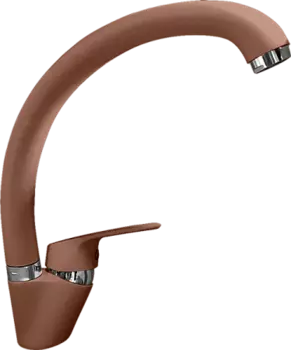 Смеситель GranFest для кухни боковой D-40mm (терракот)