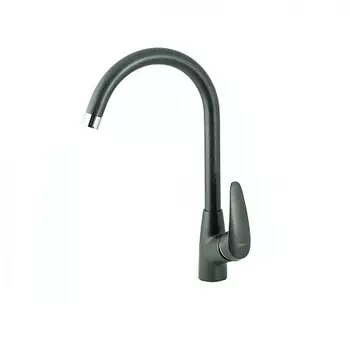 Смеситель Lemark Linara LM0405PAN для кухни с высоким поворотным изливом, антрацит