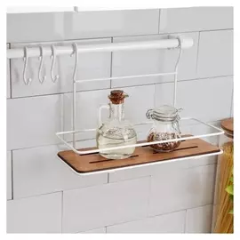 Рейлинговая система для кухни Tekno-tel, 7 предметов, цвет белый