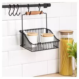 Рейлинговая система для кухни Tekno-tel Re'black, 9 предметов, цвет чёрный