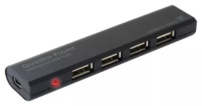 Разветвитель USB Defender Quadro Promt USB 2.0, 4 порта