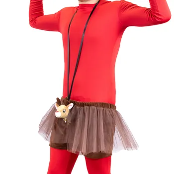 Clearstone Косплей Рождественские брюки Gingin с оленями коричневые мужские