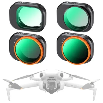 Комплект светофильтров K&F Concept Nano-X VND + UV +CPL для DJI Mini 4 Pro (4шт) SKU.2083