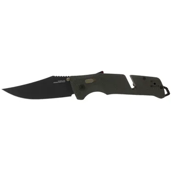 Полуавтоматический складной нож SOG Trident AT Olive Drab, сталь D2, рукоять GRN