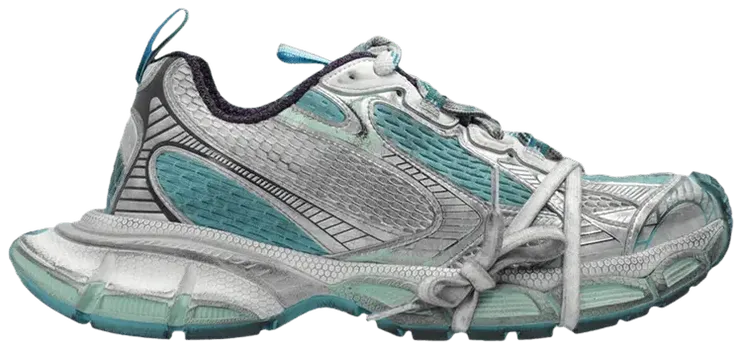 Кроссовки Balenciaga Wmns 3XL Sneaker 'Worn-Out - White Light Blue', синий