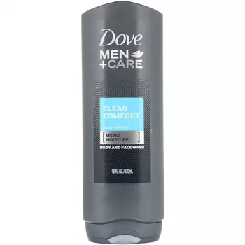 Dove, Гель для лица и тела Men+Care, аромат «Чистый комфорт», 532 мл