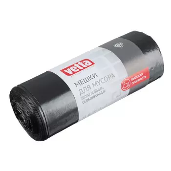 VETTA Мешки для мусора двухслойные, особо прочные 30 мкм, 120 л, 10 шт.