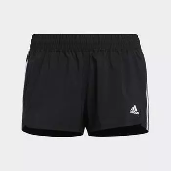 Женские шорты adidas Pacer 3-Stripes Woven Shorts (Черные)