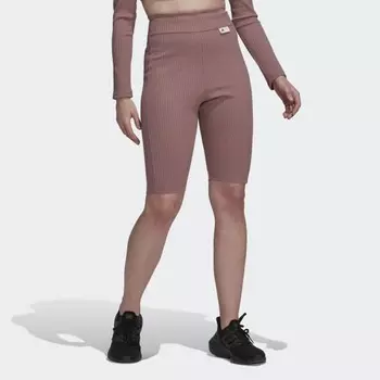 Женские шорты adidas Studio Lounge Ribbed Shorts (Фиолетовые)