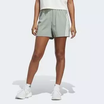 Женские шорты adidas TRAINICONS 3-Stripes Woven Shorts (Зеленые)