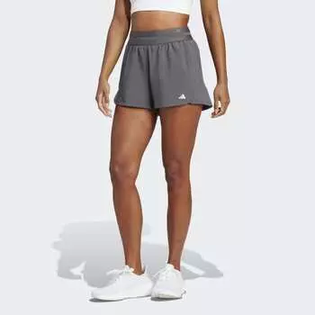 Женские шорты adidas Training Hyperglam Pacer Shorts (Серые)