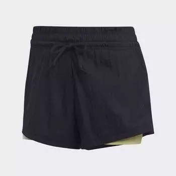 Женские шорты adidas Two-in-One Mesh Shorts (Черные)